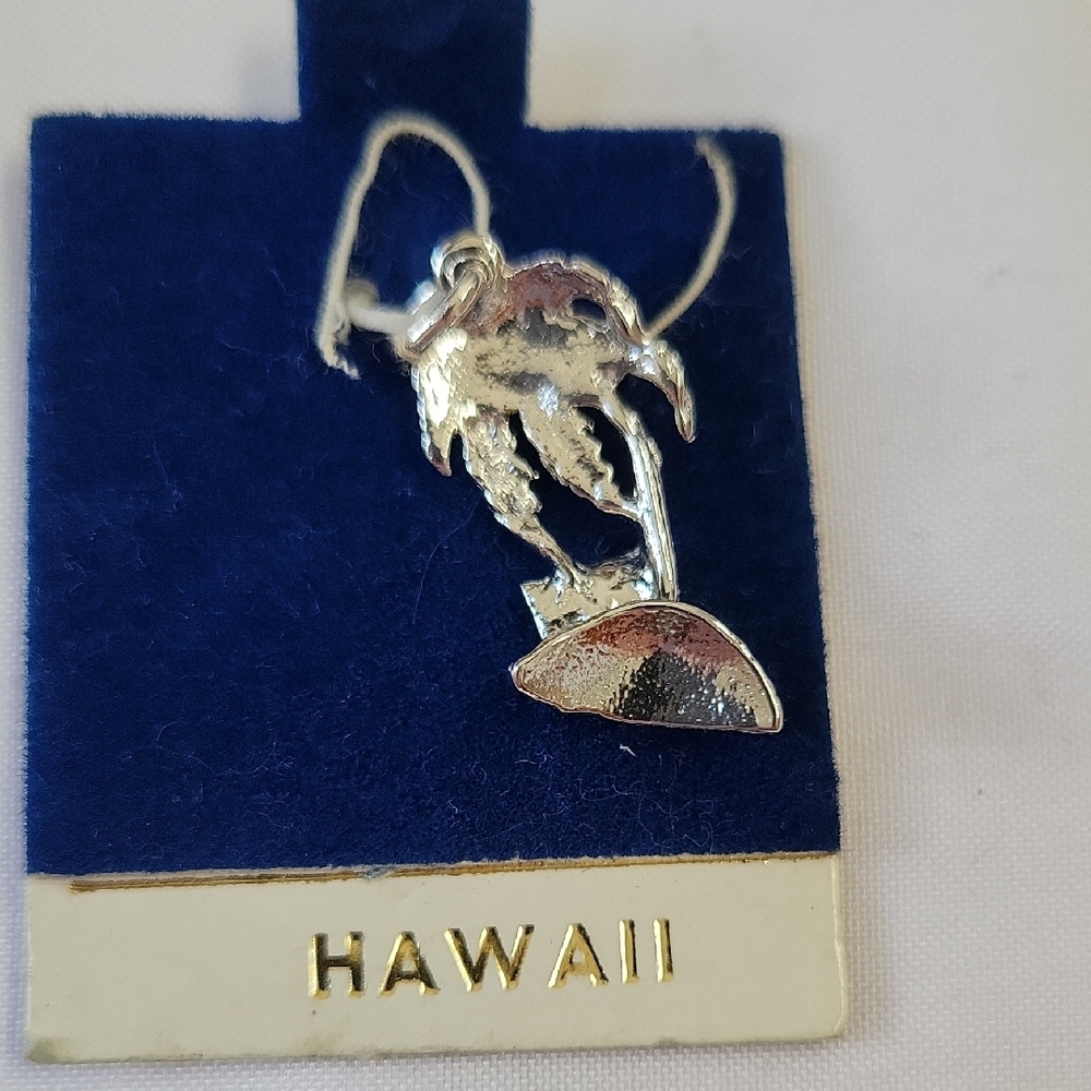 Vintage Silver Hawaii Palm Tree Pendant - Picture 2 of 2